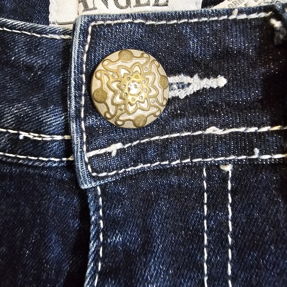 Angel Women's Deep Indigo Boot Cut Jeans - Picture 3 of 9